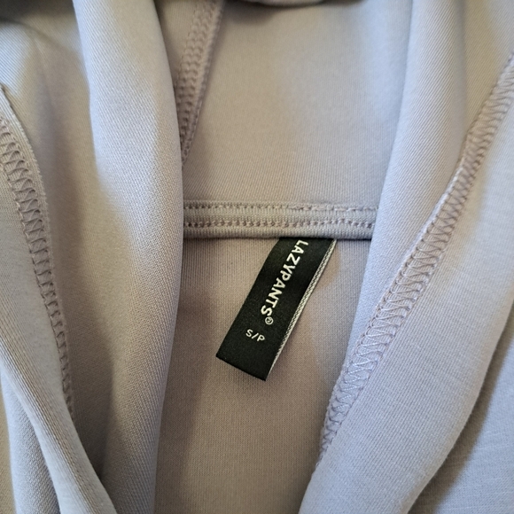 Lazy Pants Brushed Sueded Hoodie Pale Purple Women's Small Cozy Sweatshirt - Picture 7 of 11